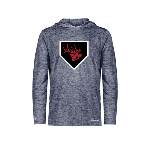 [FOLHCGNV-AS-LOGO1] Decker Men's Charge Hoodie (Adult S, Navy, Logo 1)