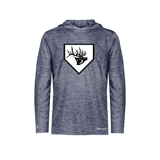 [FOLHCGNV-YS-LOGO2] Decker Youth Charge Hoodie (Youth S, Navy, Logo 2)