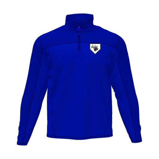 [CUS-DFW-QTRZ-PER-LSL-RYL-AS-LOGO2] Quarter Zip Pullover (Adult S, Royal, Logo 2)
