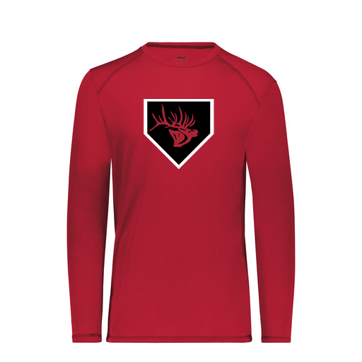 [6845.083.S-LOGO1] Men's SoftTouch Long Sleeve (Adult S, Red, Logo 1)