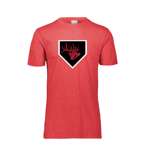 [FTSCUBRD-YS-LOGO1] Decker Youth Tri-Blend T-Shirt - Short Sleeve (Youth S, Red, Logo 1)