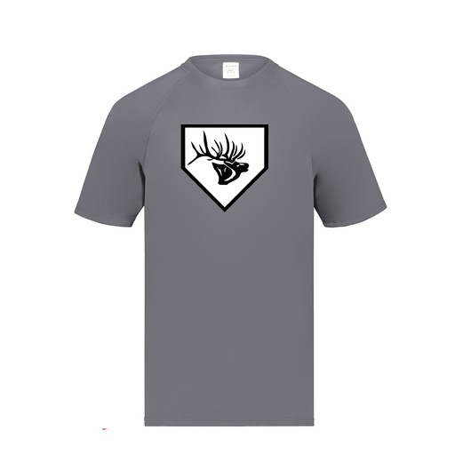 [2791.059.S-LOGO2] Youth Smooth Sport T-Shirt (Youth S, Gray, Logo 2)