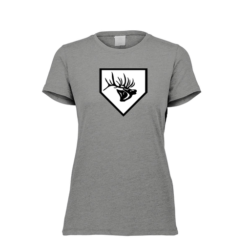 [FTSCUBGY-FAXS-LOGO2] Decker Women's Tri-Blend T-Shirt - Short Sleeve (Female Adult XS, Gray, Logo 2)