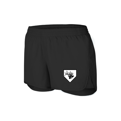[2430.080.XS-LOGO2] Women's Performance Shorts (Female Adult XS, Black, Logo 2)