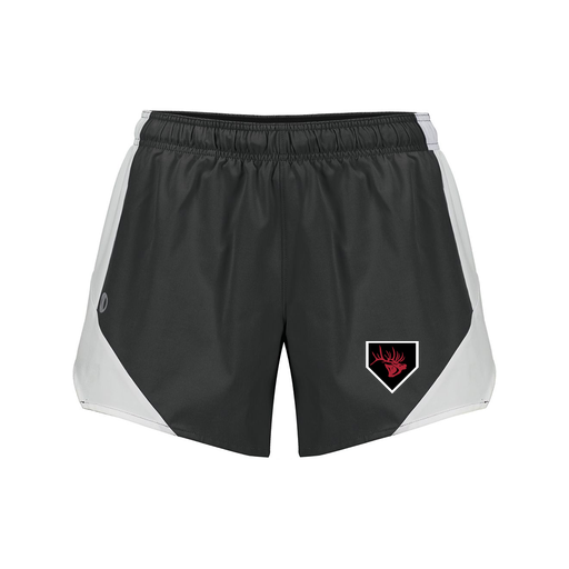 [229489.420.S-LOGO1] Girls Olympus Shorts (Female Youth S, Black, Logo 1)