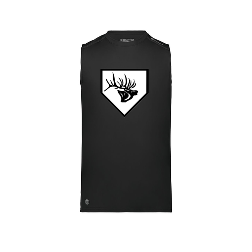 [222593.080.S-LOGO2] Men's CoolDry TankTop (Adult S, Black, Logo 2)