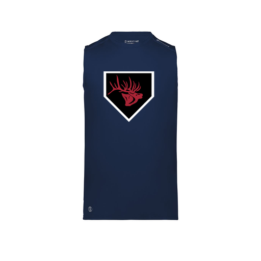 [222593.065.S-LOGO1] Men's CoolDry TankTop (Adult S, Navy, Logo 1)