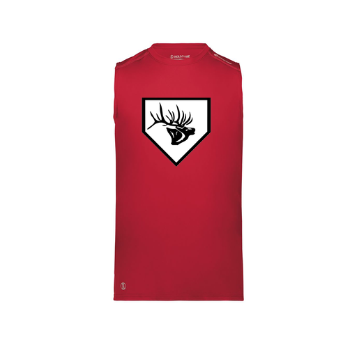 [222593.083.S-LOGO2] Men's CoolDry TankTop (Adult S, Red, Logo 2)