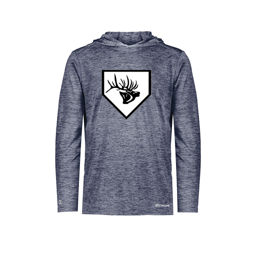 [FOLHCGNV-AS-LOGO2] Decker Men's Charge Hoodie (Adult S, Navy, Logo 2)