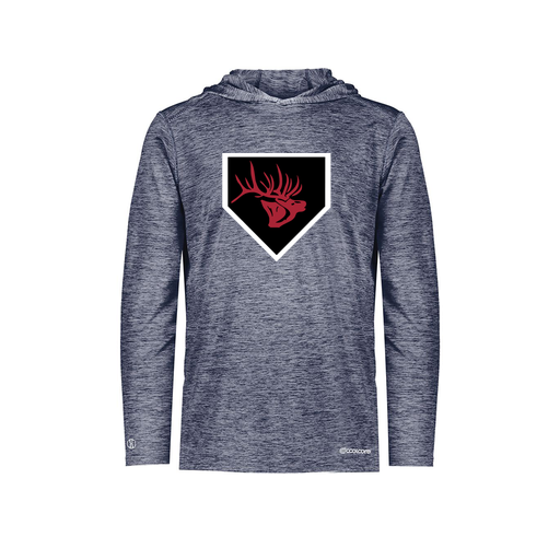 [FOLHCGNV-YS-LOGO1] Decker Youth Charge Hoodie (Youth S, Navy, Logo 1)