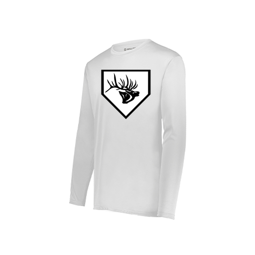 [222822.005.XS-LOGO2] Men's LS Smooth Sport Shirt (Adult XS, White, Logo 2)