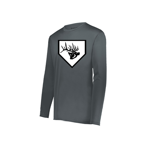 [222822.059.XS-LOGO2] Men's LS Smooth Sport Shirt (Adult XS, Gray, Logo 2)