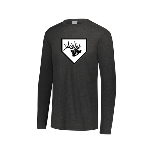 [FTLCUBBK-AXS-LOGO2] Decker Men's Tri-Blend T-Shirt - Long Sleeve (Adult XS, Black, Logo 2)