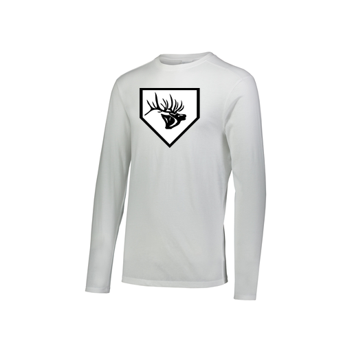 [FTLCUBWH-YS-LOGO2] Decker Youth Tri-Blend T-Shirt - Long Sleeve (Youth S, White, Logo 2)