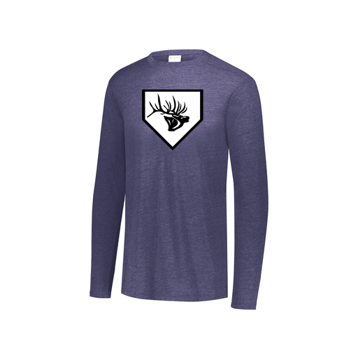 [FTLCUBNV-YS-LOGO2] Decker Youth Tri-Blend T-Shirt - Long Sleeve (Youth S, Navy, Logo 2)