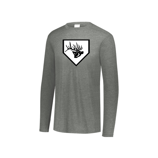 [FTLCUBGY-YS-LOGO2] Decker Youth Tri-Blend T-Shirt - Long Sleeve (Youth S, Gray, Logo 2)